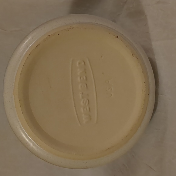 West Bend Bean Pot MCM Stoneware  Ceramic With Lid Vtg Mid-Century 60s Kitsch - Picture 4 of 12